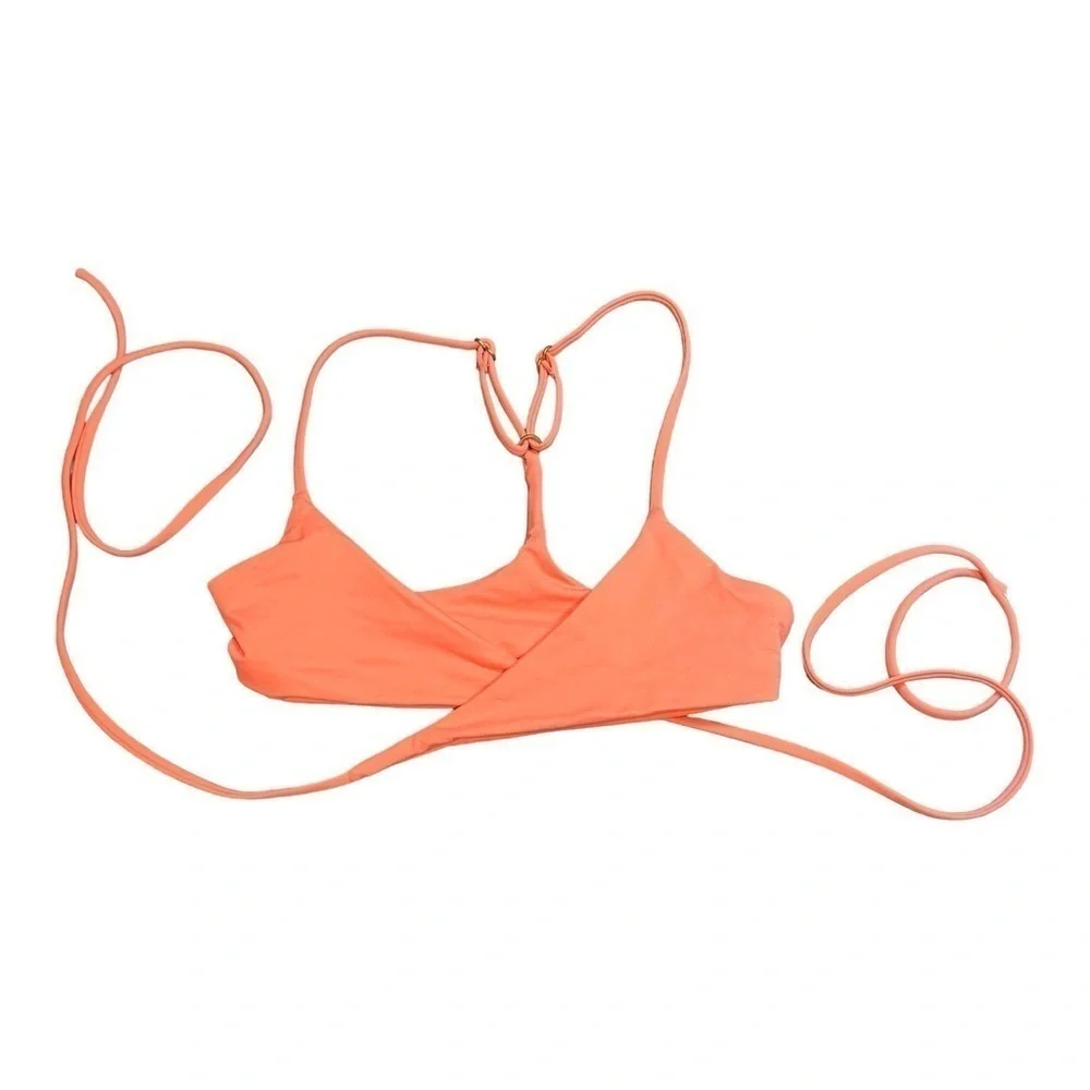 L* Space Fusion Coral Kristen Bikini Top NWOT